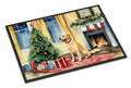 Labrador Retriever Cozy Christmas Doormat Indoor Outdoor 18H X 27W Front Door Mat Rugs for Entryway, Non Slip Washable