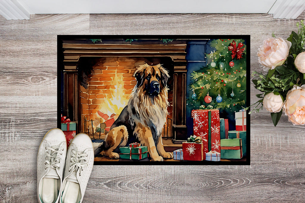 Leonberger Cozy Christmas Doormat Indoor Outdoor 24H X 36W Front Door Mat Rugs for Entryway, Non Slip Washable Low Pile,