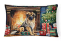 Leonberger Cozy Christmas Decorative Throw Pillow 12x16 Indoor Outdoor Accent Cushion, Fabric Cover with Insert for Sofa, Bed, Porch & Living Room