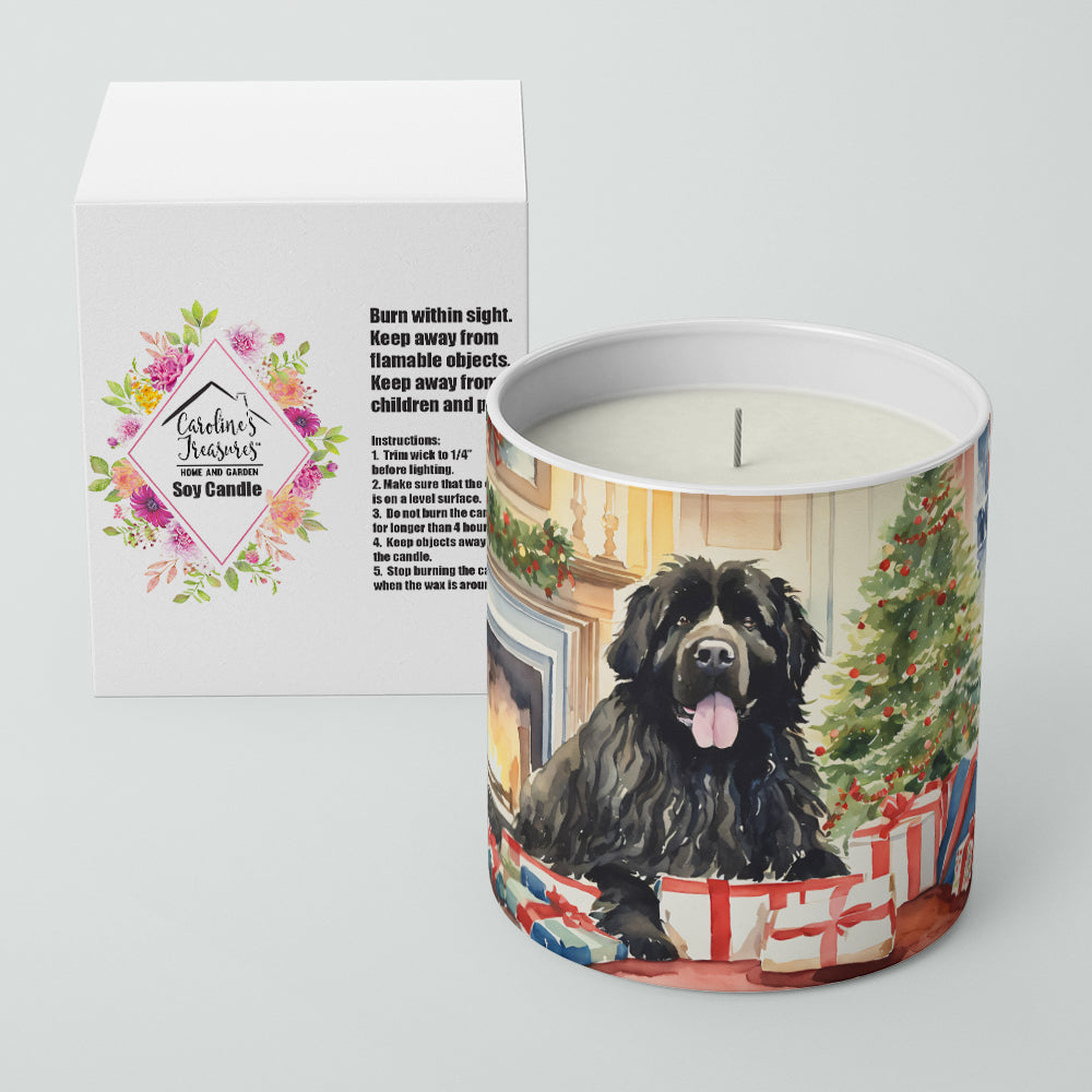 Newfoundland Cozy Christmas Decorative Soy Candle Nature Soy Wax Essential Oil Home Decor Ideal for Bedroom Kitchen Bath Office Gift, 10 oz