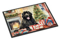 Newfoundland Cozy Christmas Doormat Indoor Outdoor 18H X 27W Front Door Mat Rugs for Entryway, Non Slip Washable