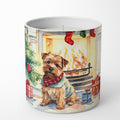 Norfolk Terrier Cozy Christmas Decorative Soy Candle Nature Soy Wax Essential Oil Home Decor Ideal for Bedroom Kitchen Bath Office Gift, 10 oz