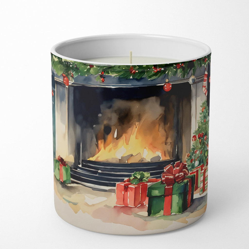 Norfolk Terrier Cozy Christmas Decorative Soy Candle Nature Soy Wax Essential Oil Home Decor Ideal for Bedroom Kitchen Bath Office Gift, 10 oz