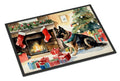 Norwegian Buhund Cozy Christmas Doormat Indoor Outdoor 18H X 27W Front Door Mat Rugs for Entryway, Non Slip Washable