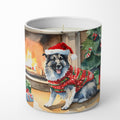 Norwegian Elkhound Cozy Christmas Decorative Soy Candle Nature Soy Wax Essential Oil Home Decor Ideal for Bedroom Kitchen Bath Office Gift, 10 oz