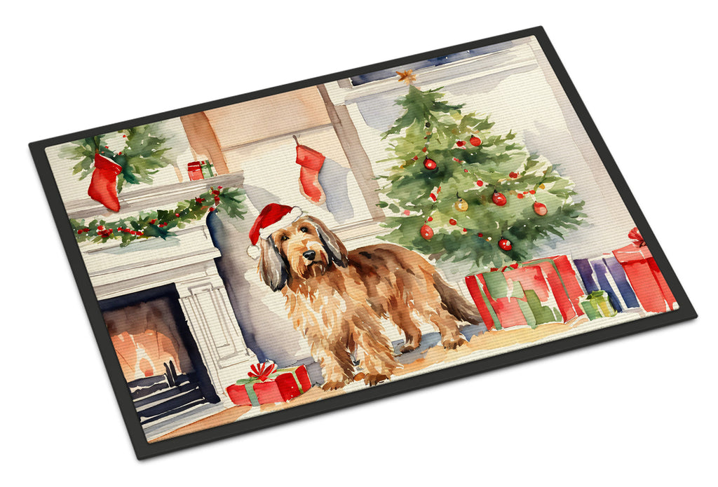 Otterhound Cozy Christmas Doormat Indoor Outdoor 18H X 27W Front Door Mat Rugs for Entryway, Non Slip Washable
