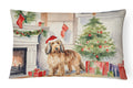 Otterhound Cozy Christmas Decorative Throw Pillow 12x16 Indoor Outdoor Accent Cushion, Fabric Cover with Insert for Sofa, Bed, Porch & Living Room