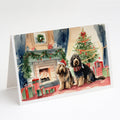 Otterhound Cozy Christmas Greeting Cards Pack of 8 Blank Cards with Envelopes Whimsical A7 Size 5x7