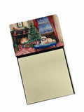 Pekingese Cozy Christmas Watercolor Sticky Note Holder Refillable Dispenser Desk Accessory 3x3 Pad Gift