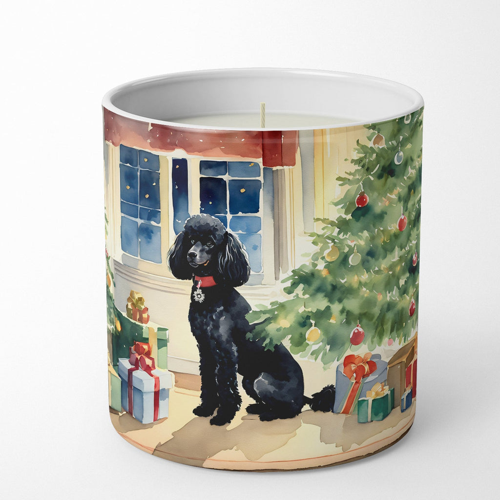 Poodle Cozy Christmas Decorative Soy Candle Nature Soy Wax Essential Oil Home Decor Ideal for Bedroom Kitchen Bath Office Gift, 10 oz