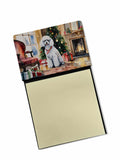 Poodle Cozy Christmas Watercolor Sticky Note Holder Refillable Dispenser Desk Accessory 3x3 Pad Gift