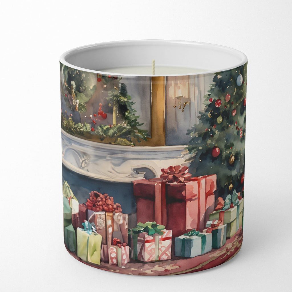 Poodle Cozy Christmas Decorative Soy Candle Nature Soy Wax Essential Oil Home Decor Ideal for Bedroom Kitchen Bath Office Gift, 10 oz