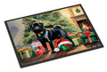Pug Cozy Christmas Doormat Indoor Outdoor 18H X 27W Front Door Mat Rugs for Entryway, Non Slip Washable