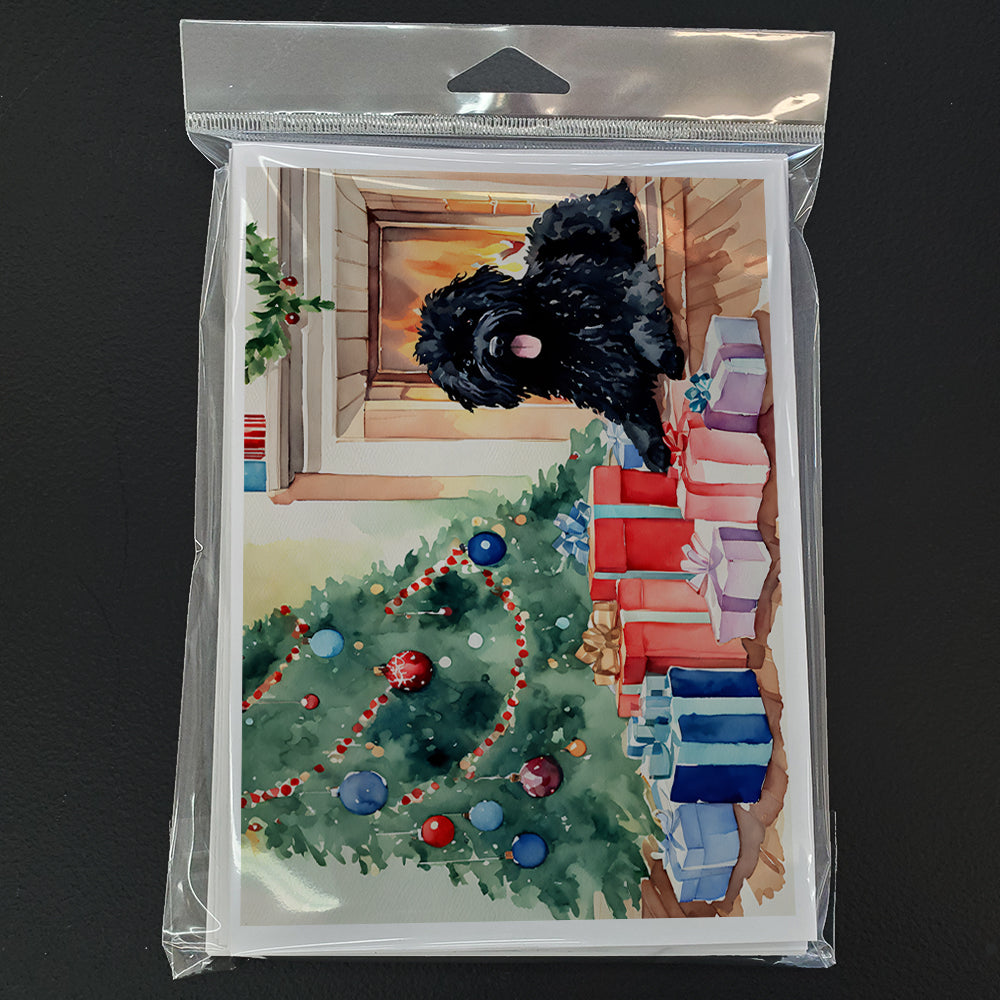 Puli Cozy Christmas Greeting Cards Pack of 8 Blank Cards with Envelopes Whimsical A7 Size 5x7