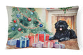 Puli Cozy Christmas Decorative Throw Pillow 12x16 Indoor Outdoor Accent Cushion, Fabric Cover with Insert for Sofa, Bed, Porch & Living Room