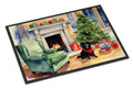 Schipperke Cozy Christmas Doormat Indoor Outdoor 24H X 36W Front Door Mat Rugs for Entryway, Non Slip Washable Low Pile,