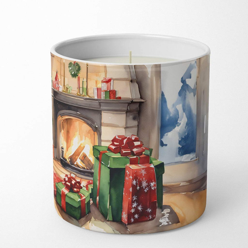 Schnauzer Cozy Christmas Decorative Soy Candle Nature Soy Wax Essential Oil Home Decor Ideal for Bedroom Kitchen Bath Office Gift, 10 oz