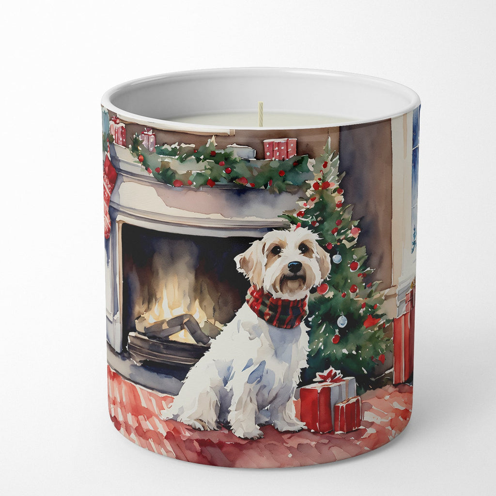 Sealyham Terrier Cozy Christmas Decorative Soy Candle Nature Soy Wax Essential Oil Home Decor Ideal for Bedroom Kitchen Bath Office Gift, 10 oz