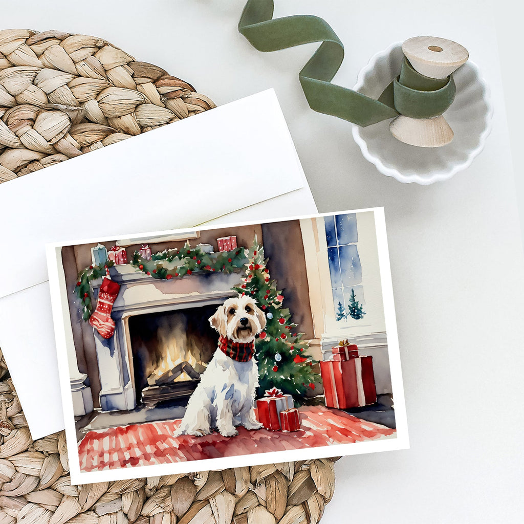 Sealyham Terrier Cozy Christmas Greeting Cards Pack of 8 Blank Cards with Envelopes Whimsical A7 Size 5x7
