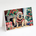 Shar Pei Cozy Christmas Greeting Cards Pack of 8 Blank Cards with Envelopes Whimsical A7 Size 5x7