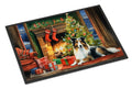 Sheltie Cozy Christmas Doormat Indoor Outdoor 18H X 27W Front Door Mat Rugs for Entryway, Non Slip Washable
