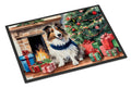 Sheltie Cozy Christmas Doormat Indoor Outdoor 24H X 36W Front Door Mat Rugs for Entryway, Non Slip Washable Low Pile,
