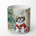 Shih Tzu Cozy Christmas Decorative Soy Candle Nature Soy Wax Essential Oil Home Decor Ideal for Bedroom Kitchen Bath Office Gift, 10 oz
