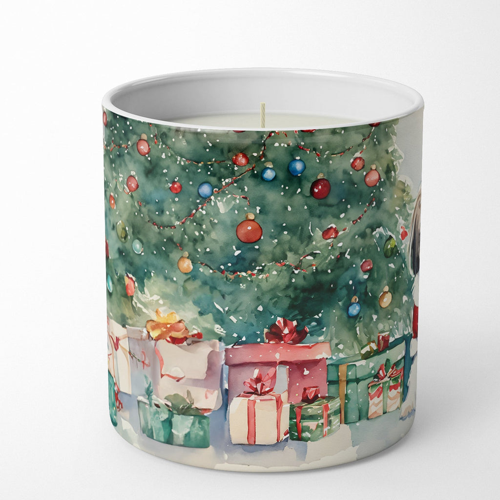 Shih Tzu Cozy Christmas Decorative Soy Candle Nature Soy Wax Essential Oil Home Decor Ideal for Bedroom Kitchen Bath Office Gift, 10 oz