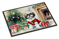 Shih Tzu Cozy Christmas Doormat Indoor Outdoor 18H X 27W Front Door Mat Rugs for Entryway, Non Slip Washable