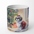 Shih Tzu Cozy Christmas Decorative Soy Candle Nature Soy Wax Essential Oil Home Decor Ideal for Bedroom Kitchen Bath Office Gift, 10 oz