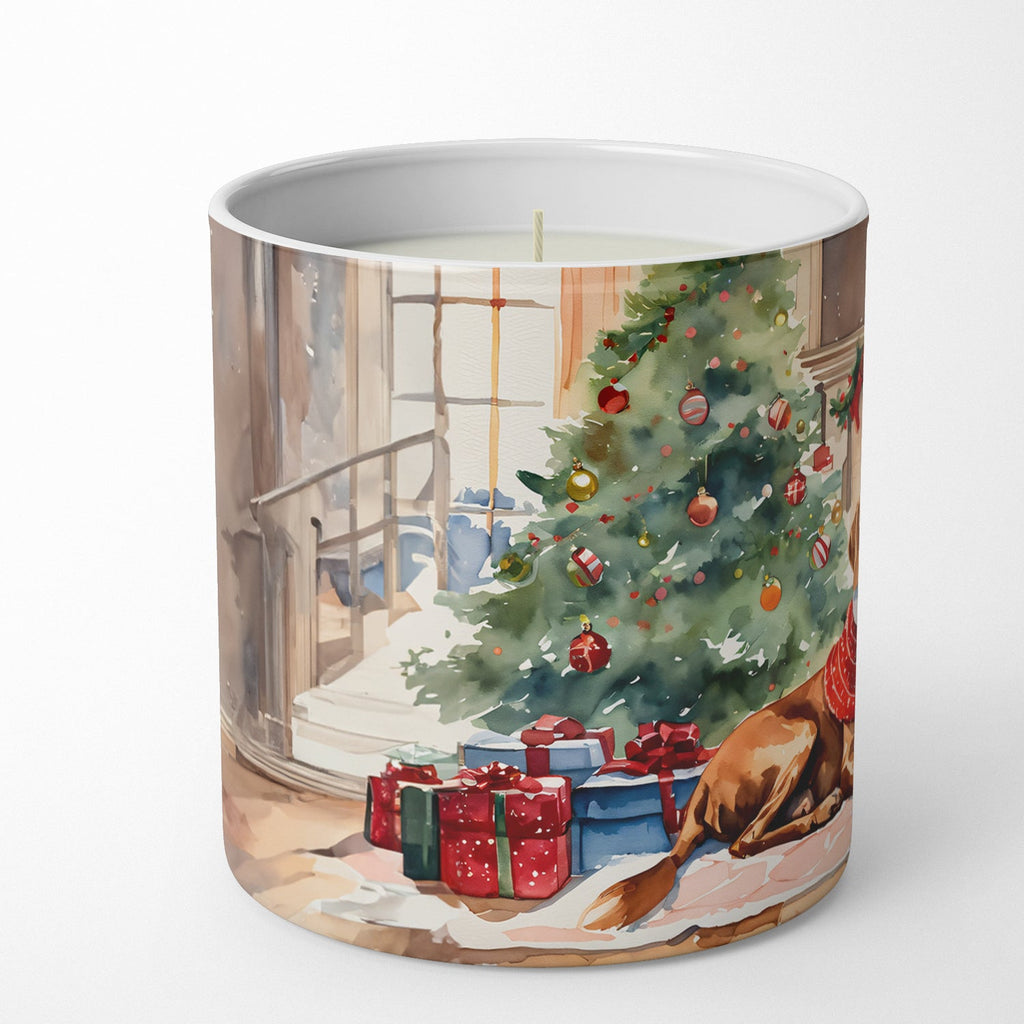 Vizsla Cozy Christmas Decorative Soy Candle Nature Soy Wax Essential Oil Home Decor Ideal for Bedroom Kitchen Bath Office Gift, 10 oz