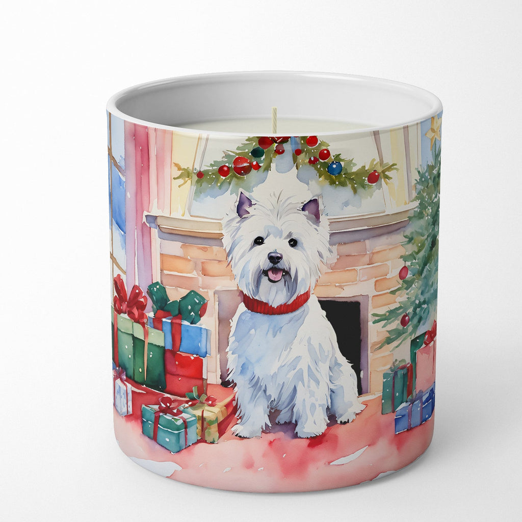 Westie Cozy Christmas Decorative Soy Candle Nature Soy Wax Essential Oil Home Decor Ideal for Bedroom Kitchen Bath Office Gift, 10 oz