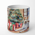 Fox Terrier Cozy Christmas Decorative Soy Candle Nature Soy Wax Essential Oil Home Decor Ideal for Bedroom Kitchen Bath Office Gift, 10 oz
