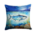 Bluefin Tuna Decorative Throw Pillow 18x18 Indoor Outdoor Accent Cushion, Fabric Cover with Insert for Sofa, Bed, Porch & Living Room
