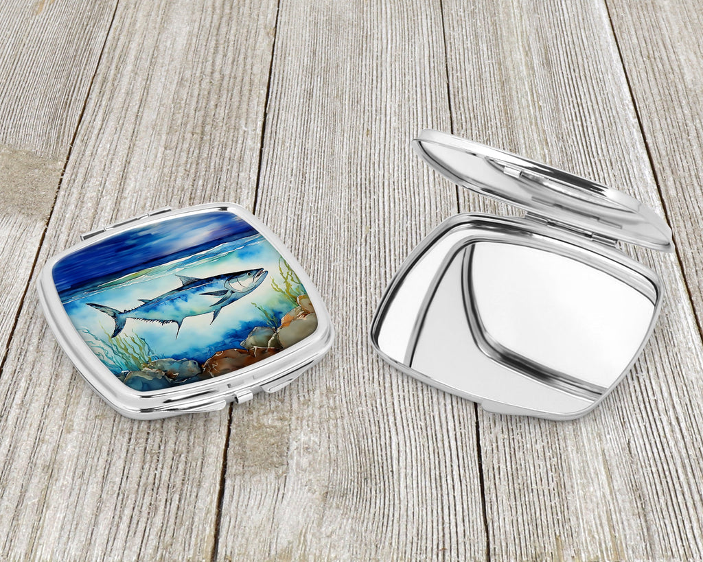 Bluefin Tuna Compact Mirror Decorative Travel Makeup Mirror for Women Girls Gifts Pocket Makeup Mirror Folding Handheld