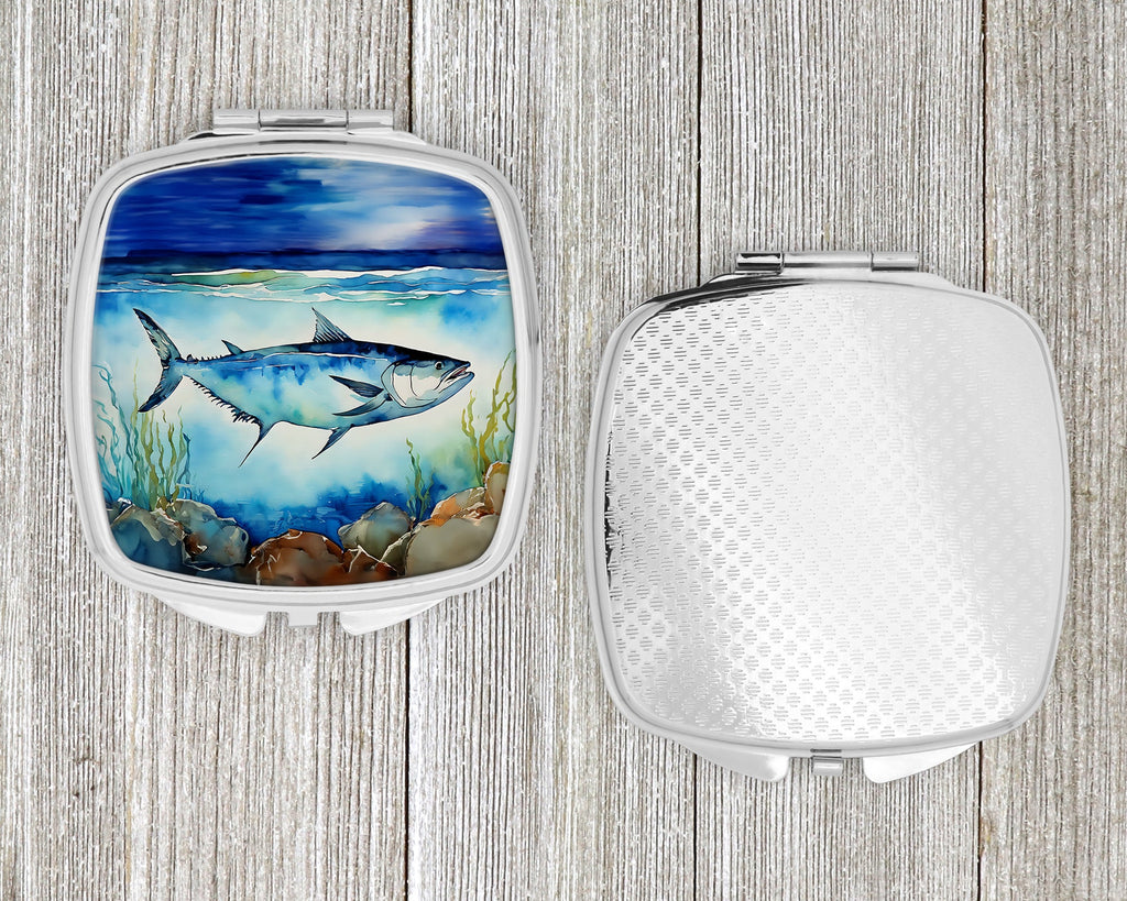 Bluefin Tuna Compact Mirror Decorative Travel Makeup Mirror for Women Girls Gifts Pocket Makeup Mirror Folding Handheld