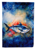 Bluefin Tuna House Flag 28x40 Porch Sleeve Pole Decorative Outside Yard Banner Artwork Wall Hanging, Polyester