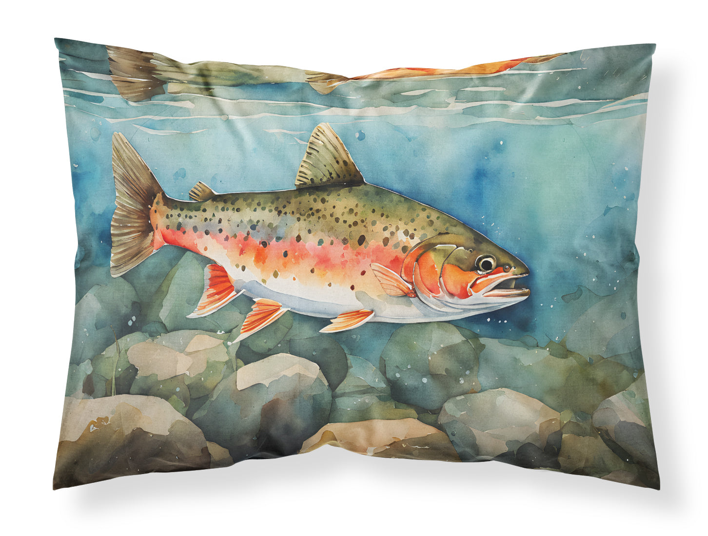Brook Trout Standard Pillowcase Lightweight Super Soft Easy Care Decorative Artwork Pillowcase, Standard