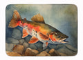 Brook Trout Memory Foam Kitchen Mat Machine Washable Anti-Fatigue Cushion Comfort Bath or Kitchen Rug
