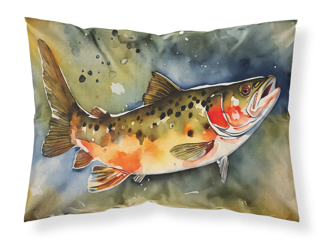 Brook Trout Standard Pillowcase Lightweight Super Soft Easy Care Decorative Artwork Pillowcase, Standard