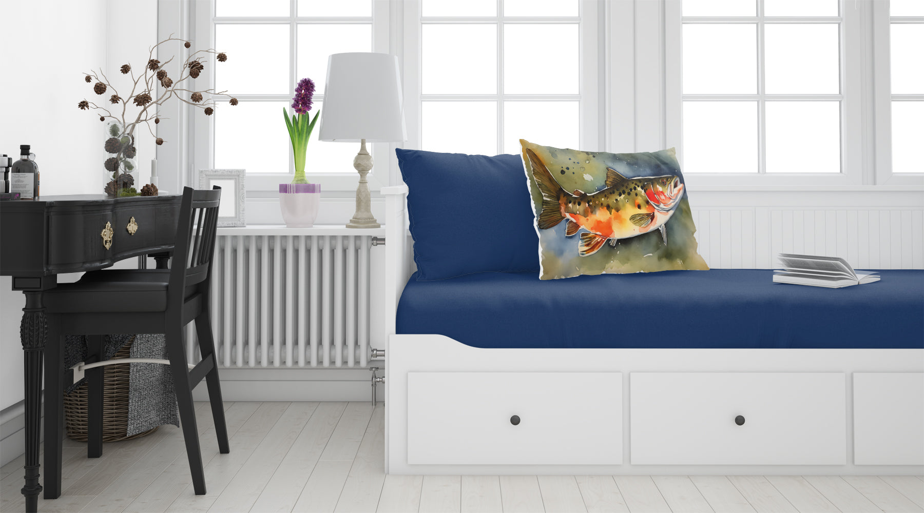 Brook Trout Standard Pillowcase Lightweight Super Soft Easy Care Decorative Artwork Pillowcase, Standard