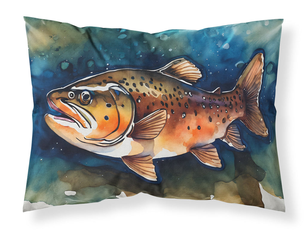 Brown Trout Standard Pillowcase Lightweight Super Soft Easy Care Decorative Artwork Pillowcase, Standard