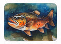 Brown Trout Memory Foam Kitchen Mat Machine Washable Anti-Fatigue Cushion Comfort Bath or Kitchen Rug