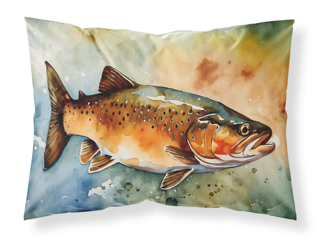 Brown Trout Standard Pillowcase Lightweight Super Soft Easy Care Decorative Artwork Pillowcase, Standard