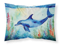 Dolphin Standard Pillowcase Lightweight Super Soft Easy Care Decorative Artwork Pillowcase, Standard