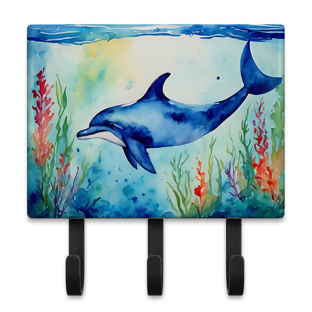 Dolphin Leash or Key Holder Wall Hooks, Coat Rack Wall Mount, for Hanging Keys, Towels, Aprons, Leashes