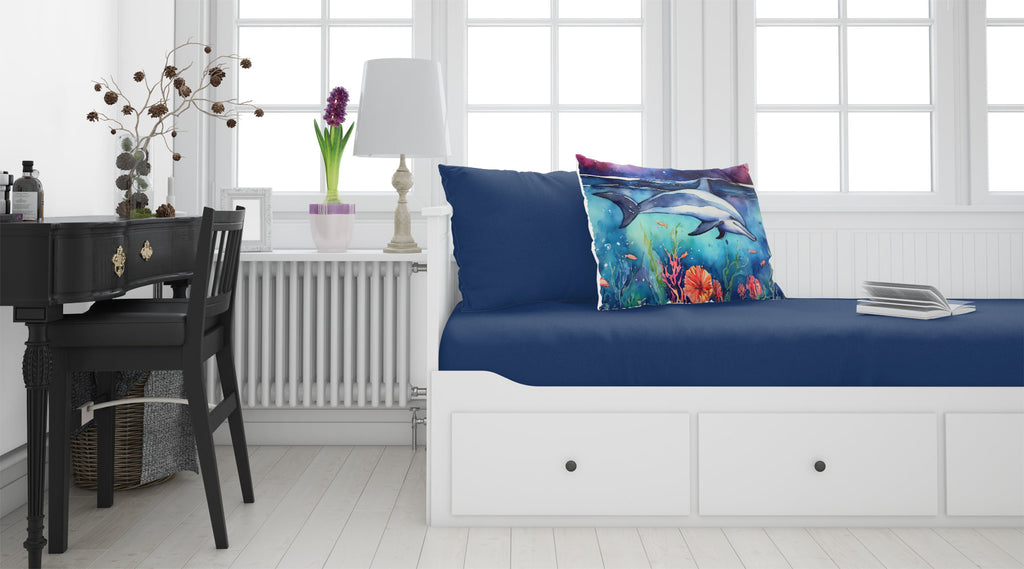 Dolphin Standard Pillowcase Lightweight Super Soft Easy Care Decorative Artwork Pillowcase, Standard