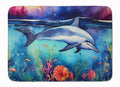 Dolphin Memory Foam Kitchen Mat Machine Washable Anti-Fatigue Cushion Comfort Bath or Kitchen Rug