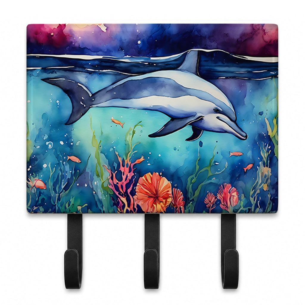 Dolphin Leash or Key Holder Wall Hooks, Coat Rack Wall Mount, for Hanging Keys, Towels, Aprons, Leashes