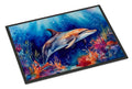 Dolphin Doormat Indoor Outdoor 18H X 27W Front Door Mat Rugs for Entryway, Non Slip Washable